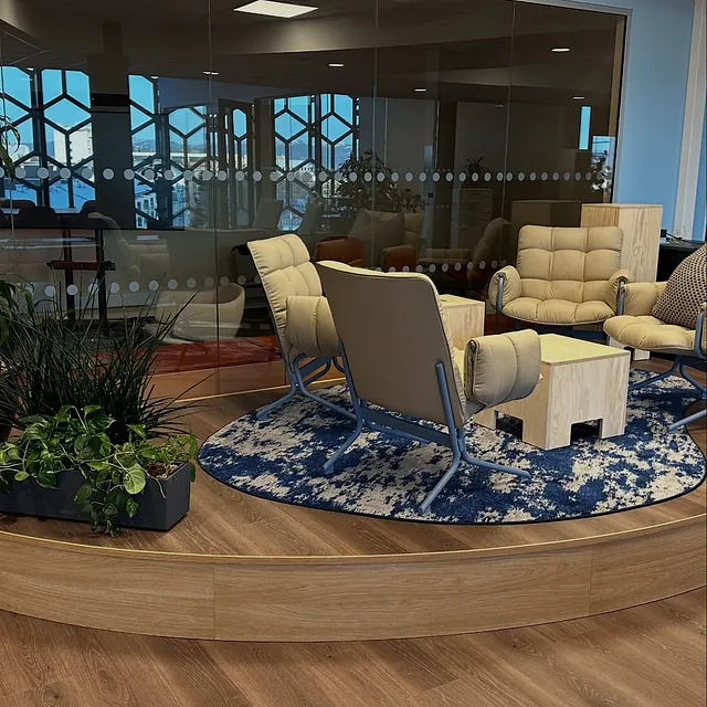 Stoler med hvite puter